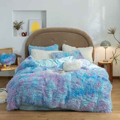 Korean Style Cloud Mink Velvet Coral Velvet Bed Sheet