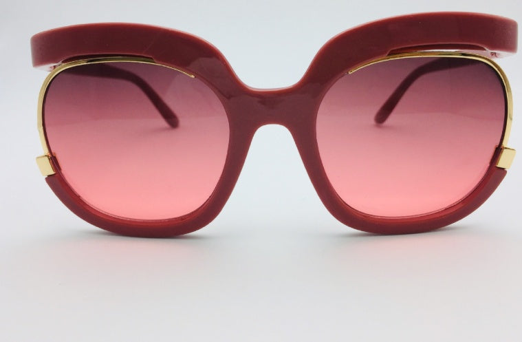 Cat Eye Half Frame Flying Sunglasses for Women