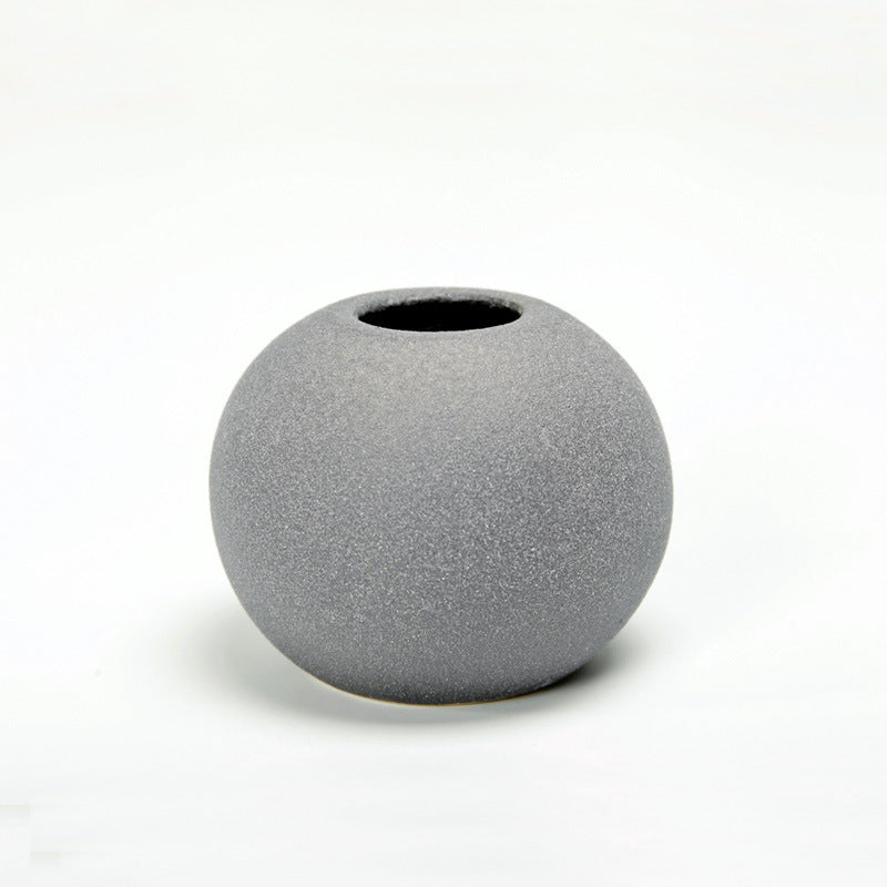 Frosted Glaze Ceramic Vase for Dried Flowers