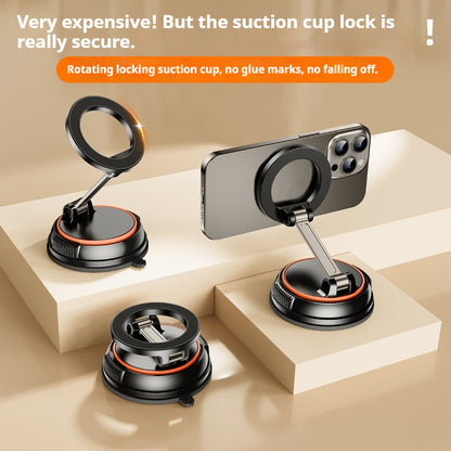 Foldable Adjustable Car Phone Holder - Strong Magnet High Quality