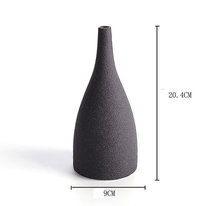 Frosted Glaze Ceramic Vase for Dried Flowers