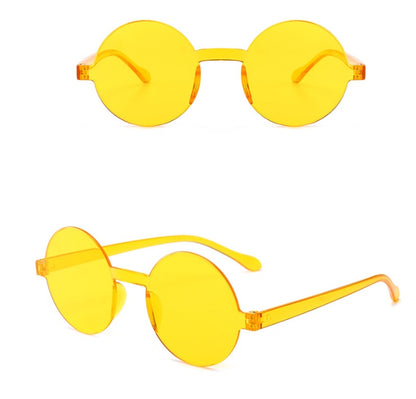 Rimless one-piece sunglasses