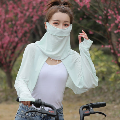 Women's Ice Silk Sunscreen Mask Scarf