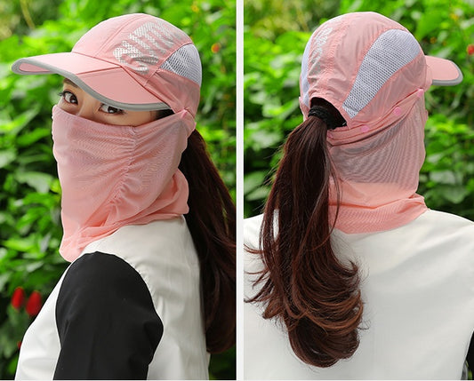 Foldable sunshade with UV protection