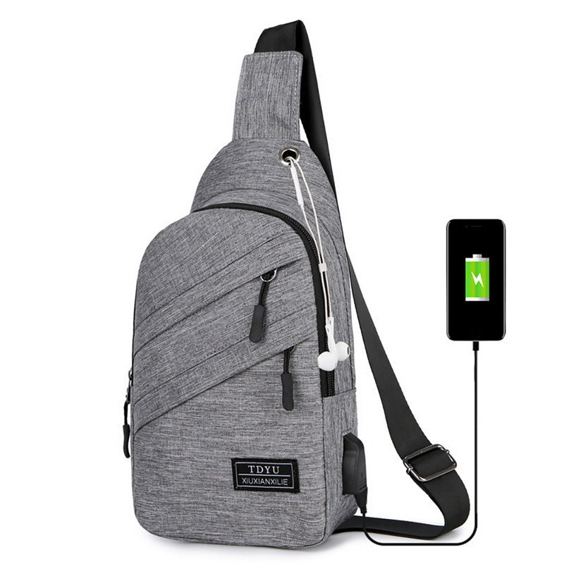Multifunctional USB Sports Chest Bag