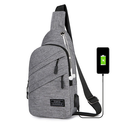 Multifunctional USB Sports Chest Bag
