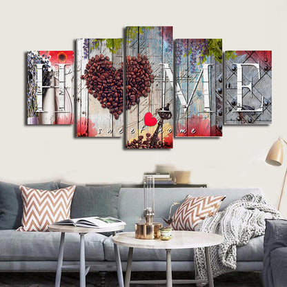 Oil Painting Wall Art – 5-Piece Decorative Board Set