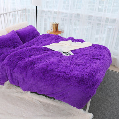 Three piece Plush bed sheet set