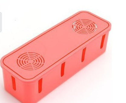 Desktop Socket Storage Box - Cable Organizer & Winding Box