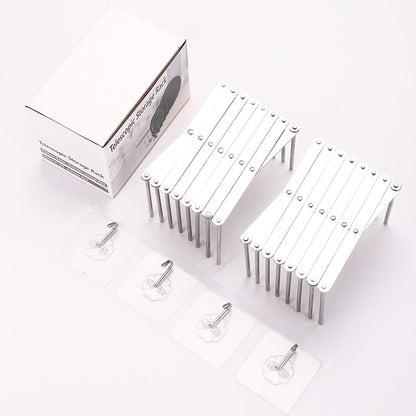 Stainless Steel Telescopic Shelf Folding Kitchen Storage