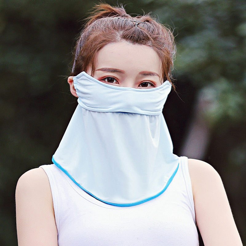 Women's Ice Silk Sunscreen Mask Scarf