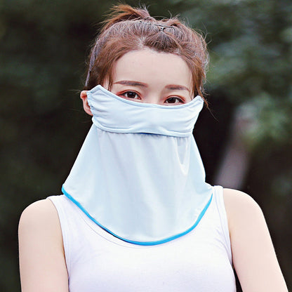 Women's Ice Silk Sunscreen Mask Scarf