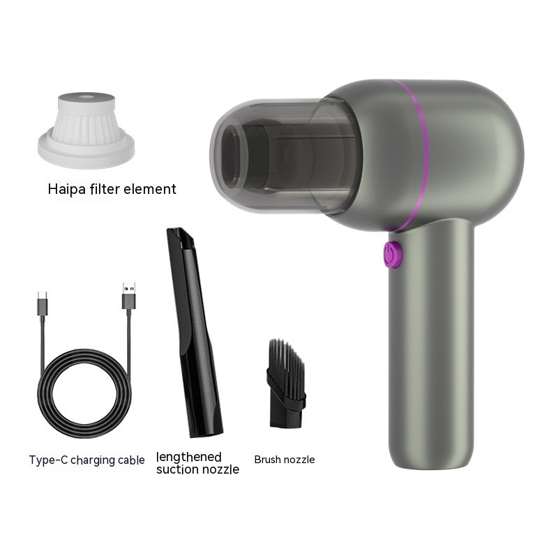 Super Handheld Portable Car Cleaner - Rechargeable Vacuum with Inflatable and Dust Removal Functions