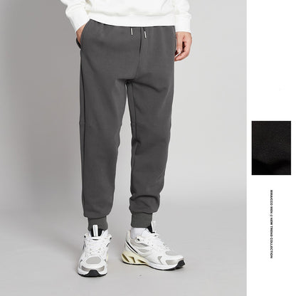 Autumn and Winter New Men's Wear Mid-waist Drawstring Casual Pants Men
