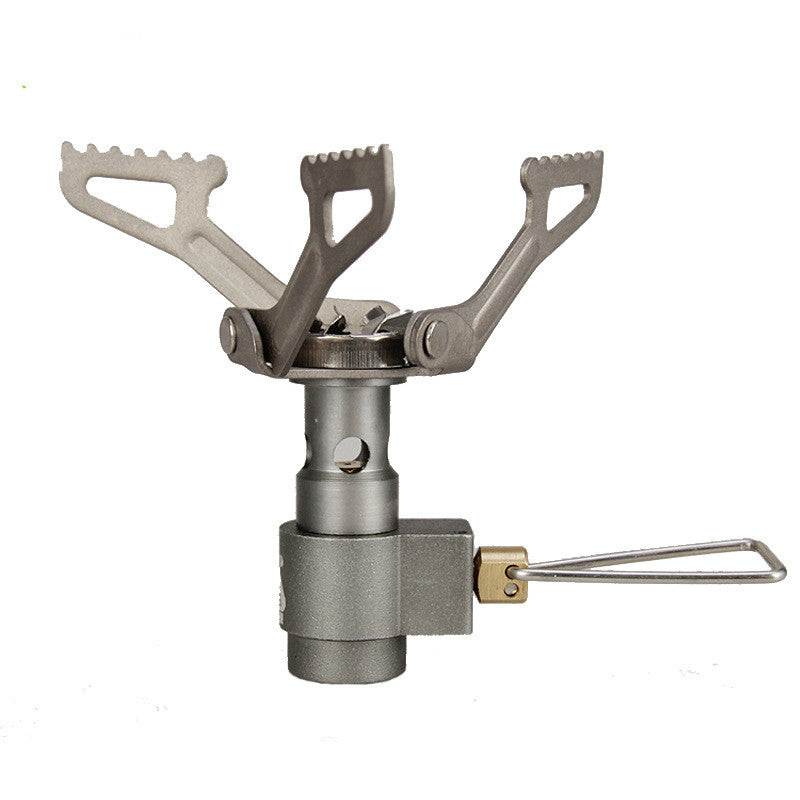Portable camping stove on a white background