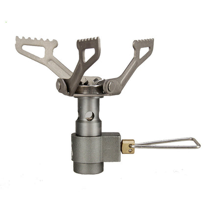 Portable camping stove on a white background