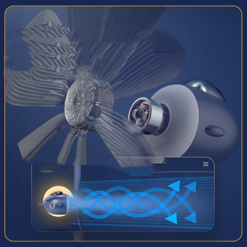 Close-up of a fish-like robot with a propeller and electronic components on a blue background.