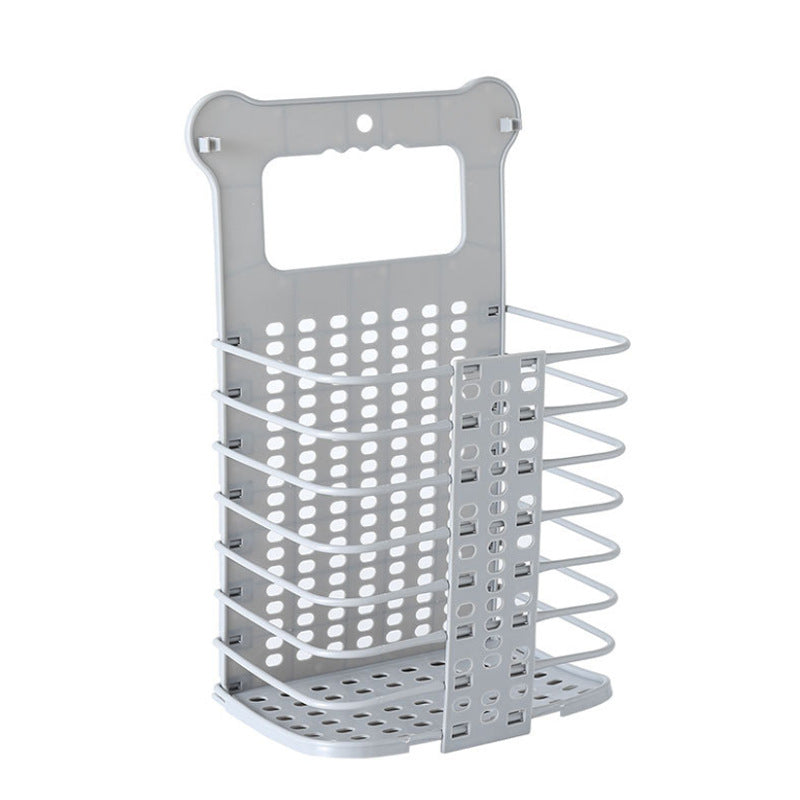 Household Foldable Wall Hanging Storage Basket - Modern Simplicity