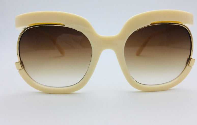 Cat Eye Half Frame Flying Sunglasses for Women