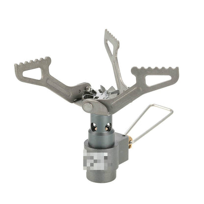 Portable camping stove on a white background