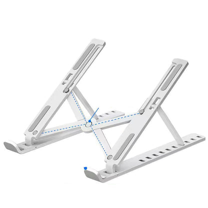 New lift cooling base portable 10 position desktop plastic folding bracket