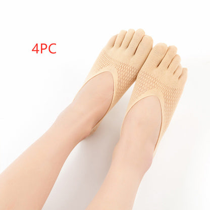 Women's Velvet Five Toe Socks - Breathable & Sweat-Absorbing