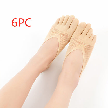 Women's Velvet Five Toe Socks - Breathable & Sweat-Absorbing