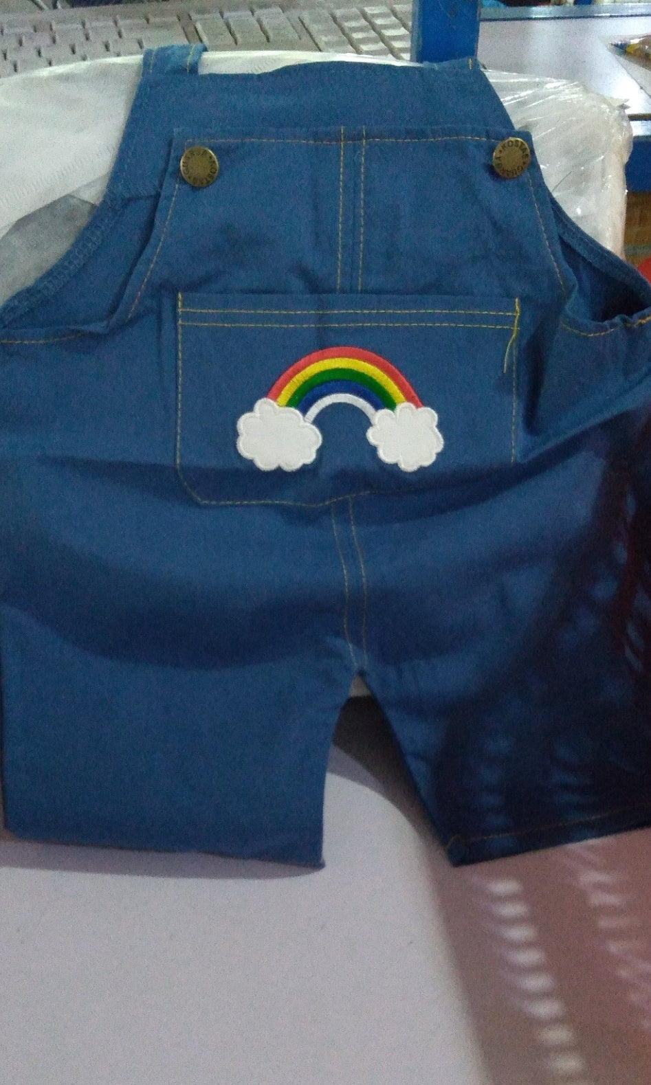 Rainbow Bib Pants for Girls - Baby Kids Clothing