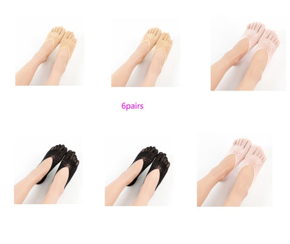 Women's Velvet Five Toe Socks - Breathable & Sweat-Absorbing