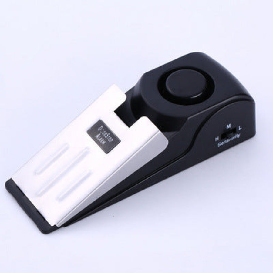 Black and white electronic device on a light gray background