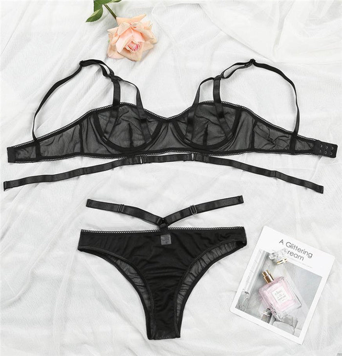 Women's Solid Color Bra and Underwear Set – Stylish and Comfortable