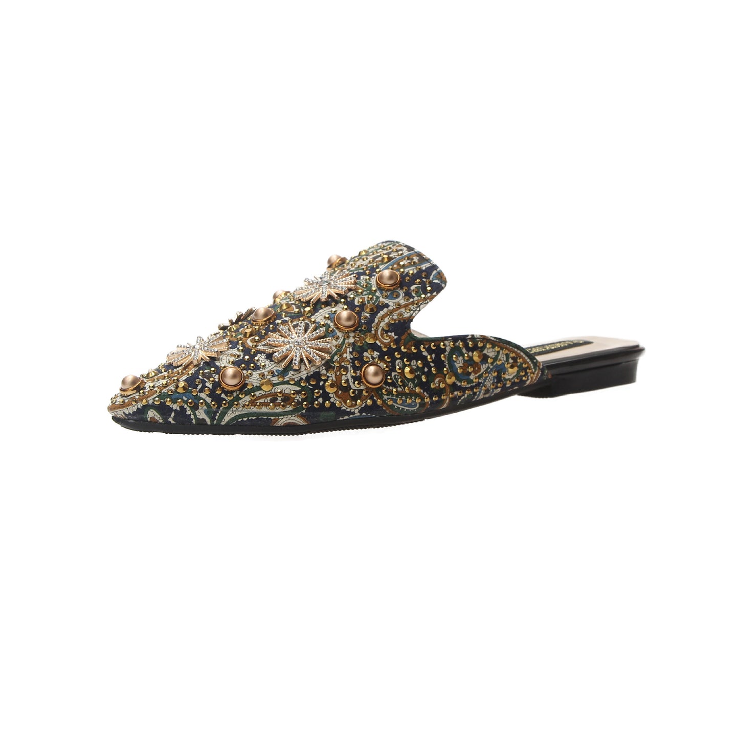 Baotou Half Slippers Women Flat Pointed Lazy Sandals And Slippers