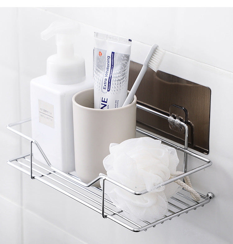 Wall-Mounted Racks, Kitchen, Bathroom And Toilet Toiletries, Seamless Racks, Viscose Wall-Mounted Kitchen Adjustable