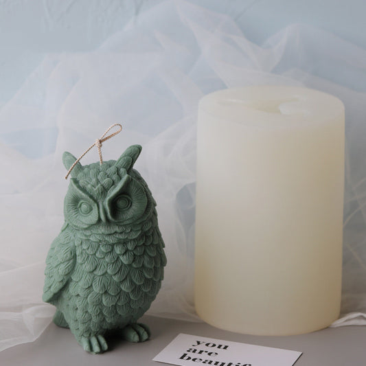 Big Owl Silicone Mold for DIY Home Decorations