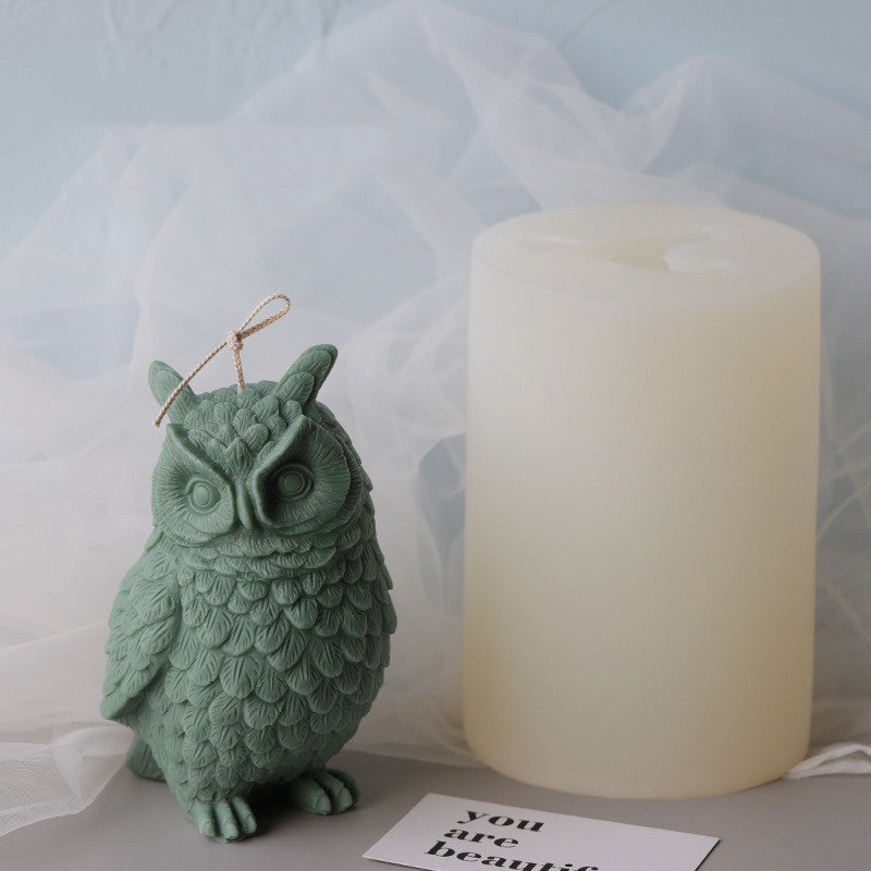 Big Owl Silicone Mold for DIY Home Decorations