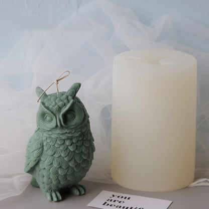Big Owl Silicone Mold for DIY Home Decorations