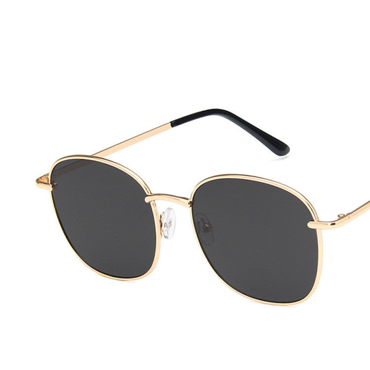 Metal Round Frame Retro Sunglasses for Ladies
