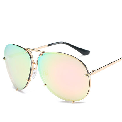 Color Film Big Frame Sunglasses for Men & Women