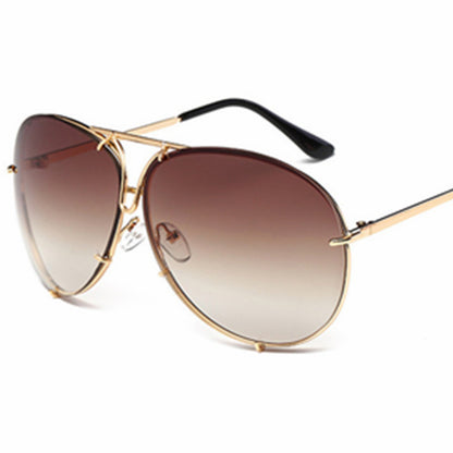 Color Film Big Frame Sunglasses for Men & Women