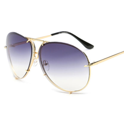 Color Film Big Frame Sunglasses for Men & Women