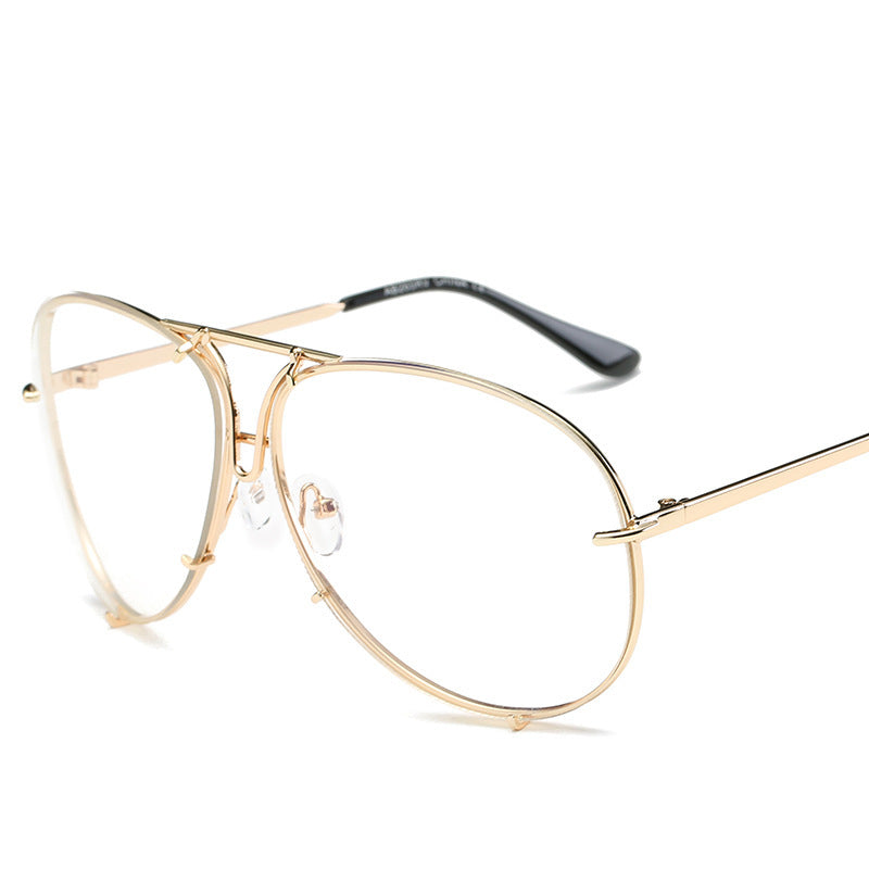 Color Film Big Frame Sunglasses for Men & Women