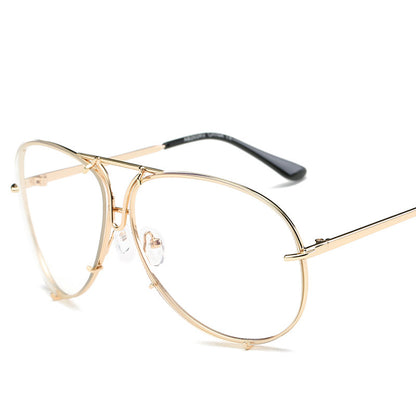Color Film Big Frame Sunglasses for Men & Women