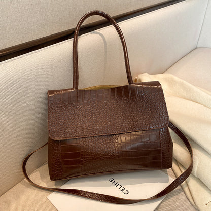 Retro New Trendy Fashion All-match Messenger Bag Net Red Texture Shoulder Bag