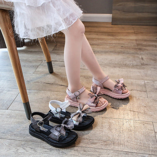 Fashion Children's Shoes - Girls Bow Shoes
