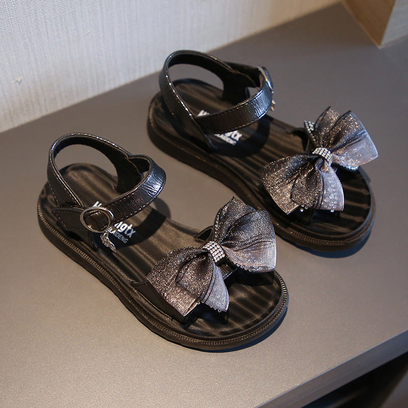 Fashion Children's Shoes - Girls Bow Shoes