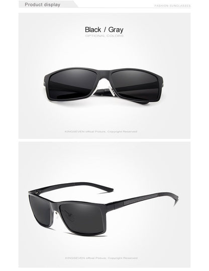 New Polarized Rectangular Driving Sunglasses for Men