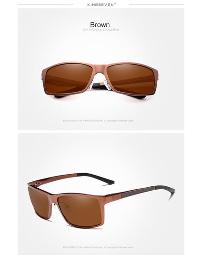New Polarized Rectangular Driving Sunglasses for Men