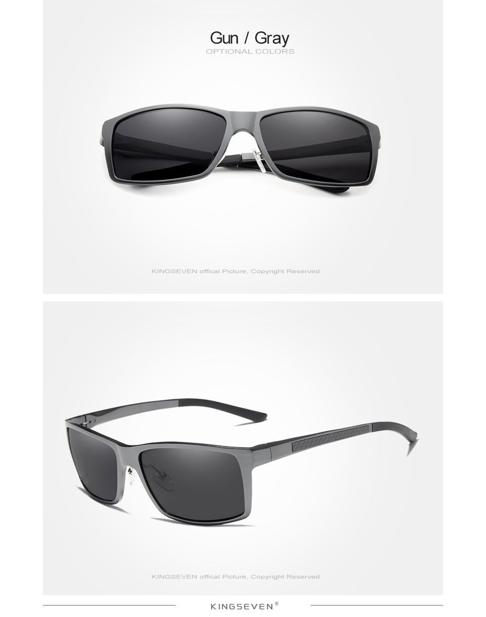 New Polarized Rectangular Driving Sunglasses for Men