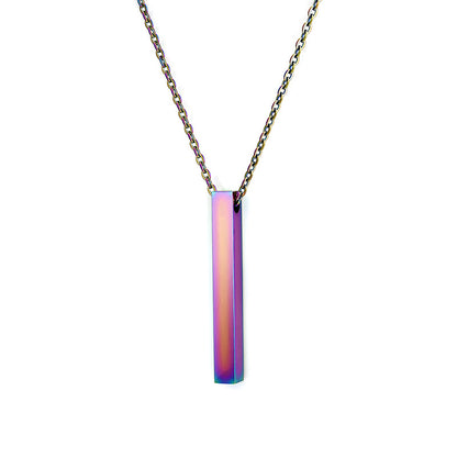 Fashion Simple Pendant Necklace - Minimalism Square Necklace