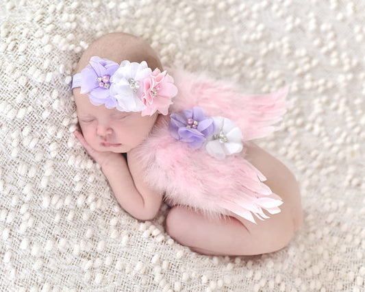 Newborn Photography Accessories Angel Wing Baby Photo Props Handmade Costumes For Infants Fotografia Crochet Costumes For Baby
